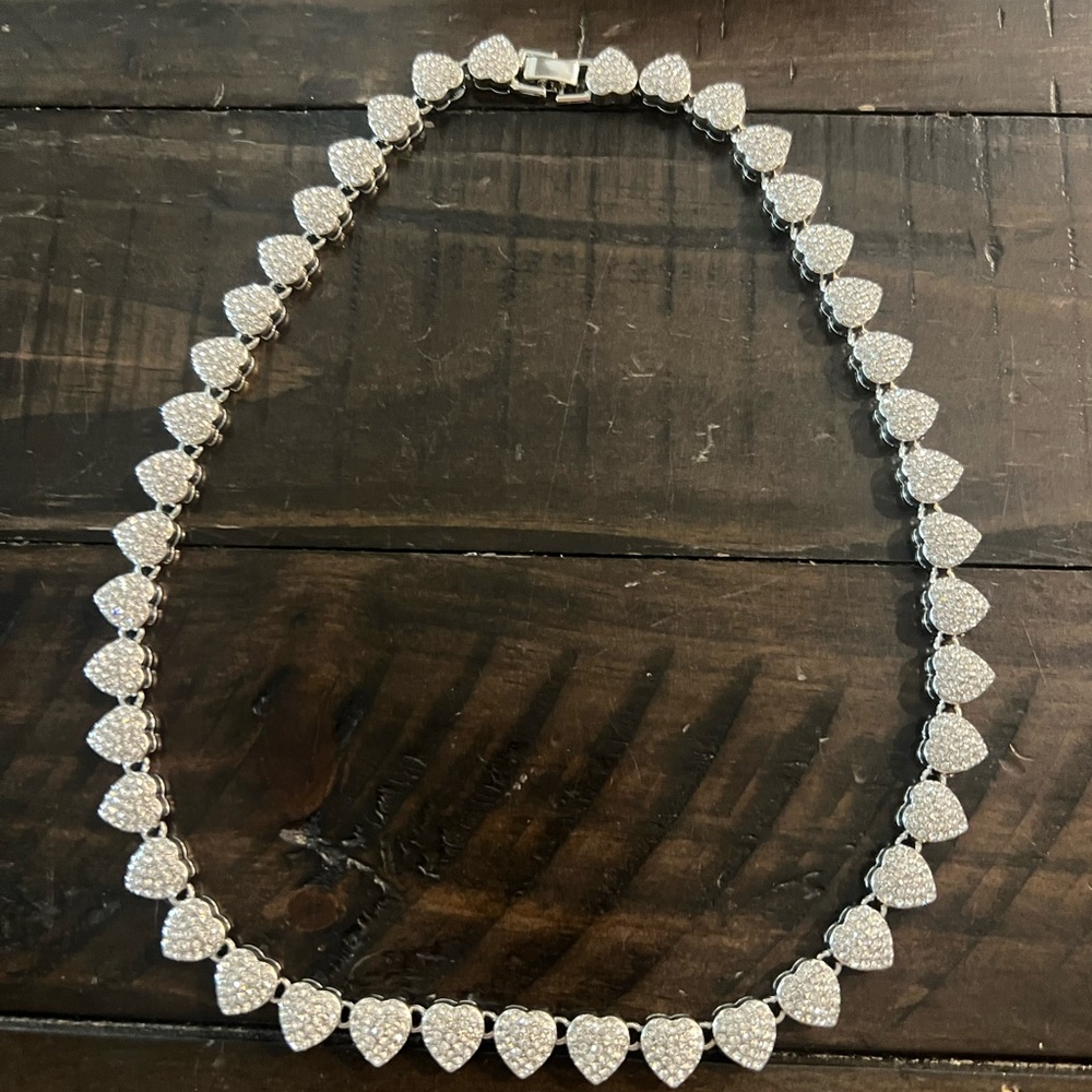 Heart 18" Cuban Link Necklace